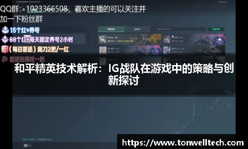 和平精英技术解析：IG战队在游戏中的策略与创新探讨